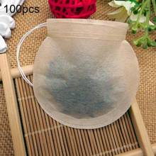 100Pcs/Set Disposable Tea Bags Empty Loose Teabags Herb Loose Tea Strainer Non-woven Fabric Paper Filter Heat Seal Infuser Pouch 2024 - buy cheap