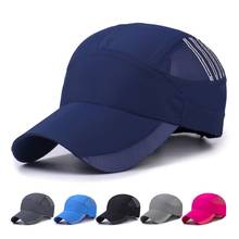Спортивная бейсбольная кепка с защитой от ультрафиолета, солнцезащитная Кепка, головной убор для бега на открытом воздухе, теннисная дышащая Кепка с регулируемой задней застежкой 2024 - купить недорого