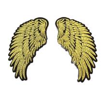 Angel wings Sequin patches gold silver Angel & Devil iron Patch  for applique Clothing sewing DIY accessories 2024 - buy cheap