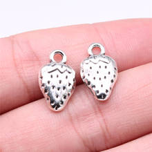 WYSIWYG 10pcs 17x10mm Antqiue Silver Color Pendant Strawberry Charm Strawberry Pendants Strawberry For Jewelry Making 2024 - buy cheap