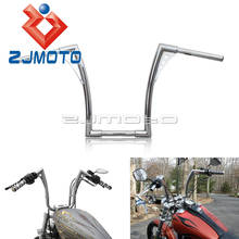 Custom Chrome 16" Rise Handlebar Ape Hangers Fat 1-1/4" Bars Rise Handlebars For Harley Cafe Racer Bobber Chopper Sportster XL 2024 - buy cheap