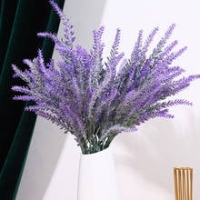 Flores artificiales de trigo, simulación de lavanda Pastoral, plantas falsas para decoración de bodas, decoración de Garen del hogar, 1 ud. 2024 - compra barato