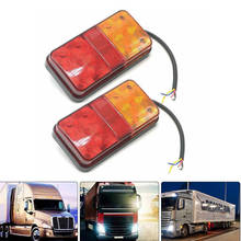 1 Pair 12V Waterproof Durable Car Truck LED Rear Tail Light Warning Lights Rear Lamp  For Trailer Caravans Lorry Lamps TSLM1 2024 - buy cheap