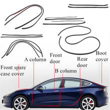 Kit de correa de sellado de goma insonorizada para coche Tesla modelo 3, Kit de reducción de ruido y viento, 2017, 2018, 2019 2024 - compra barato