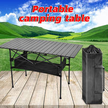 Mesa plegable portátil para acampar, mesa de acampada, mesa de jardín, mesa plegable para acampar al aire libre, mesa de senderismo 2024 - compra barato