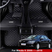 Alfombrillas de coche para Mazda 6, 2016, 2015, 2014, 2013, 2012, 2011, 2010, 2009, 2008, 2007, 2006, accesorios interiores, alfombras protectoras 2024 - compra barato