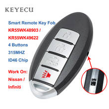 Keyecu KR55WK48903 (9622) Smart Remote Car Key 4 Buttons 315MHz ID46 for Nissan Altima for Infiniti G25 35 37 Q40 60 EX QX FX 2024 - buy cheap