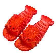 Parent-child Summer Shoes Men Large Size 34-47 Lobster Wide Slippers Couple Walking Shoes Man Beach Slides lovely Beach Slippers 2024 - buy cheap
