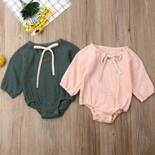 Newborn Infant Baby Girl Boy Cotton Outfit Clothes Long Sleeve Romper Bodysuit Jumpsuit 0-24M 2024 - buy cheap