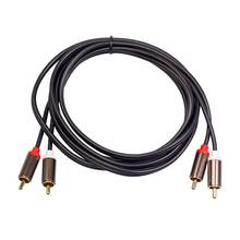 2RCA to 2 RCA Coaxial Audio Cable 3.5 Jack Stereo RCA Audio Cord 1M for Home Theater DVD TV Amplifier CD Soundbox 2024 - buy cheap
