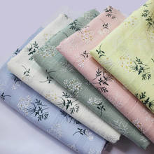 100cm * 140cm floral pintado algodão puro impresso material de tecido para camisa vestidos crianças 2024 - compre barato