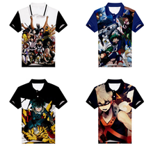 Anime My Hero Academia Polo Shirt Midoriya Izuku 3D Print Men Teenager Golf shirts Short Sleeve Unisex Summer Tennis shirt Tees 2024 - buy cheap