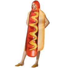 Halloween Costume 3D Print Food Sausage Hot Dog Costumes Halloween Men Women One-Piece Anime Suit Carnival Party Cosplay Costume 2024 - buy cheap