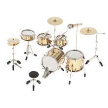 9pcs 1:6 Scale Miniature Drum Set Collectible Instrument - Decorative Model 2024 - buy cheap