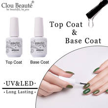 Clou Beaute Top Base Coat Gel Polish LED UV Long Lasting Semi Permanent Nails Art Gel Nail Polish Lakiery Hybrydowe 2024 - купить недорого