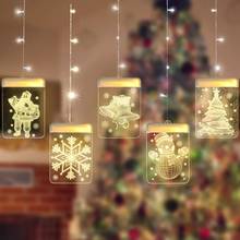 Рождественский Санта-Клаус, лось, колокольчик, светодиодный светильник для дома 2020, Рождественское украшение, Рождество, Новый год 2021 2024 - купить недорого