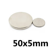 1/3/5PCS 50x5 mm Strong Cylinder Rare Earth Magnet 50mmx5mm Round Neodymium Magnets 50x5mm Big N35 Disc Magnet 50*5 mm 2024 - buy cheap