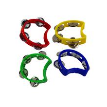 NEW 1PCS Plastic Tambourine Musical Instrument Hand Held Shaking Tambourine Rhythm Percussion Instrument For Baby Kid 2024 - buy cheap