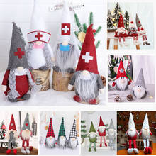 Natal gnome com decoração de natal, ornamento de pendurar em madeira para casa, pingente de presente, enfeites de festa 2024 - compre barato