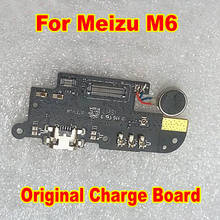 Original Charging Board For Meizu M6 Meilan 6 USB Plug Fast Charge Board Charger With Vibrator Flex Cable 2024 - buy cheap