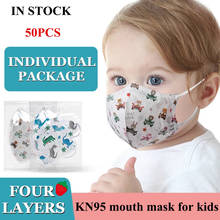KN95 защитная маска для лица для детей 4 слоев фильтр Маска дышащая n95 маска для полости рта Mascarillas FFP2 Reutilizable маска Enfant 2024 - купить недорого
