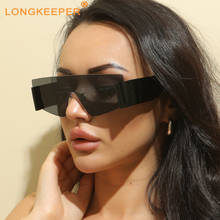 Солнцезащитные очки унисекс, цельные, большие, без оправы, с плоским верхом, для вождения 2024 - купить недорого
