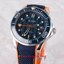 Bliger 41mm Automatic Mechanical Mens Watch GMT Movement Luxury Luminous Waterproof Calendar Sapphire Glass Wristwatch Men 2024 - buy cheap