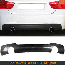 Car Rear Bumper Diffuser Lip Spoiler For BMW 3 Series E90 M Sport 325i 335i 2005 - 2011 Rear Bumper Diffuser Carbon Fiber 2024 - buy cheap