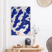 Alecos Fassianos Печать на холсте синие птицы рая Настенная картина плакат украшение для дома картина на стену для гостиной 2024 - купить недорого