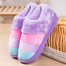 Winter Home Slippers Women Cotton Shoes Ladies Slip On Warm Slides Flats Plush Woman Indoor Female Fur Slipper Floor Indoor 2024 - buy cheap