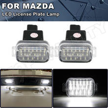 2 pieces Xenon White Clear Canbus LED Number License Plate Light No Error For Mazda A/T Aka Mazda 6 2014 2015 2016 2017 2024 - buy cheap