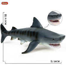 Oenux-figuras de acción de tiburón salvaje, modelo de PVC de alta calidad, juguete de colección, regalo para niños 2024 - compra barato