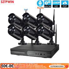 6CH 1080P HD Aduio Wireless NVR Kit P2P 1080P Indoor Outdoor IR Night Vision Security 2.0MP Audio IP Camera WIFI CCTV System 2024 - buy cheap
