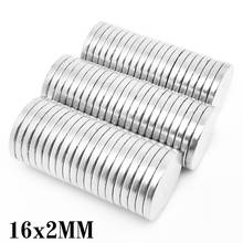 5/10/20/50/100/150PCS 16x2 Round Powerful Strong Magnetic Magnets N35 Neodymium Disc Magnet 16x2mm Permanent Strong Magnet 16*2 2024 - buy cheap