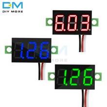 0.36 Inch 0.36'' 3 Bits Wire Mini DC Digital Panel Voltmeter Panel Mount LED Voltage Meter Tester Green Blue Red Module Board 2024 - buy cheap