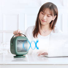 Mini ventilador com refrigerador de água, umidificador e purificador de ar condicionado com lâmpada noturna portátil para escritório e para o quarto 2024 - compre barato