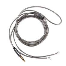 1,2 м Hi-Fi наушники гибкий кабель для ремонта 3,5 мм разъем для наушников аудио кабель Ремонт Замена шнур провод кабель наушников 4 контактный разъем 2024 - купить недорого