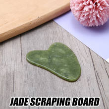 Gua Sha-tablero antiedad de piedra de Jade Natural, herramienta de masaje de relajación muscular Facial, removedor de arrugas, masajeador Facial 2024 - compra barato