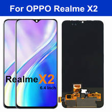 6,4 "Amoled для OPPO Realme X2 ЖК-дисплей + кодирующий преобразователь сенсорного экрана в сборе Замена для Oppo realme X2 X 2 EMX1991 LCD 2024 - купить недорого