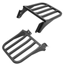 Black Motorcycle Sissy Bar Backrest Luggage Rack Rear Carrier Fit For Harley Sportster XL Dyna 06-17 Softail FLST FLSTC FLSTSC 2024 - buy cheap