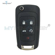 Remtekey Flip Key Shell 4 Button with panic for Buick Chevrolet car key case 2024 - buy cheap