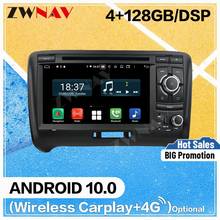 128G Carplay Android 10.0 screen CarDVD Player for Audi TT 2006-2010 2011 2012 2013 GPS Auto Radio Audio Music Stereo Head unit 2024 - buy cheap