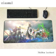 Alfombrilla de ratón de final fantasy, tapete grueso para ordenador de 700x300x3mm, alfombrilla grande para ratón, teclado de anime, juegos de pc, escritorio para gamer 2024 - compra barato