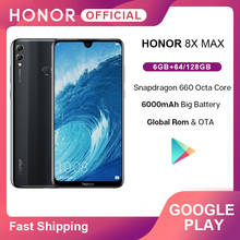 Google Play Honor 8X Max Smartphone 7.12'' big Screen Global Rom Optional OTA Update Android 8.1 Octa Core 5000mAh Fingerprint 2024 - buy cheap