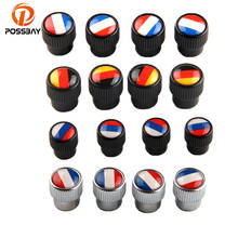 POSSBAY Car Tire Valve Caps Dust Cover Motor Bicycle Wheel Tyre Tire Air Valve Cap Italy/Russian/German/England/US/France Flap 2024 - buy cheap