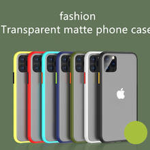 Funda de teléfono transparente de Marco suave para iPhone 11 Pro para iPhone XR X XS MAX 7 8 PLUS 6 6S claro mate duro PC contraportada coque 2024 - compra barato