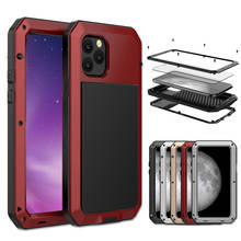 Funda protectora completa de Metal para iPhone, carcasa de aluminio a prueba de golpes para modelos 11Pro, 8, 6S, 7Plus, XR, XS, Max, SE 2020 2024 - compra barato