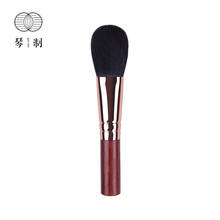 Qinzhi pincel de maquiagem profissional artesanal, pincel liso redondo para blush e cabelo de raposa prateada, cabo curto 119 resistente 2024 - compre barato