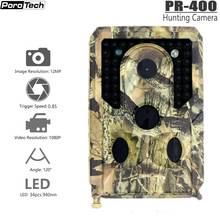 PR-400 Trail Camera 12MP 1080P 34pcs Infrared LEDs 940nm Hunting Camera IP56 Waterproof 120 Degree Angle Wild Camera 2024 - buy cheap