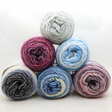 Merino fio worsted lote lã natural fio para tricô camisola cobertor fio de crochê melange 100 g/pc 2024 - compre barato